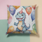 Baby Dinosaurier Boys Personalisiert Geburtstag Kissen