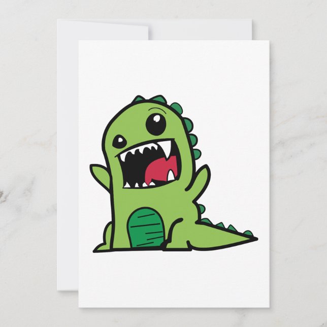 Baby Dinosaurier Cartoon (Vorderseite)