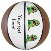 Baby Dinosaurier Cartoon Basketball (Vertikal)