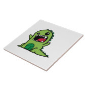 Baby Dinosaurier Cartoon Fliese (Seite)