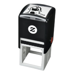 Baby Dinosaurier Cartoon Permastempel
