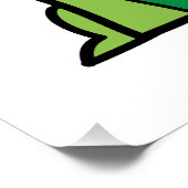 Baby Dinosaurier Cartoon Poster (Ecke)