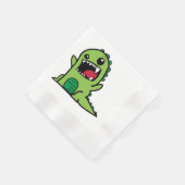 Baby Dinosaurier Cartoon Serviette (Ecke)