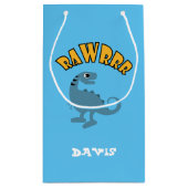 Baby Dinosaurier Design - Geschenktasche - Klein Kleine Geschenktüte (Rückseite)
