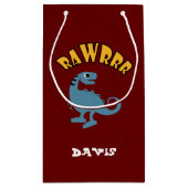 Baby Dinosaurier Design - Geschenktasche - Klein Kleine Geschenktüte (Rückseite)