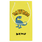 Baby Dinosaurier Design - Geschenktasche - Klein Kleine Geschenktüte (Rückseite)
