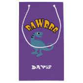 Baby Dinosaurier Design - Geschenktasche - Klein Kleine Geschenktüte (Rückseite)