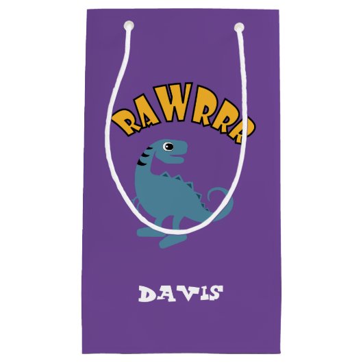 Baby Dinosaurier Design - Geschenktasche - Klein Kleine Geschenktüte (Vorderseite)