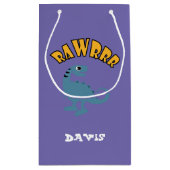 Baby Dinosaurier Design - Geschenktasche - Klein Kleine Geschenktüte (Rückseite)