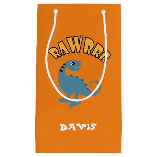 Baby Dinosaurier Design - Geschenktasche - Klein Kleine Geschenktüte (Vorderseite)