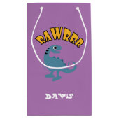 Baby Dinosaurier Design - Geschenktasche - Klein Kleine Geschenktüte (Rückseite)