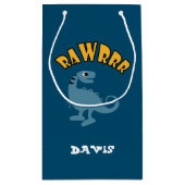 Baby Dinosaurier Design - Geschenktasche - Klein Kleine Geschenktüte (Rückseite)