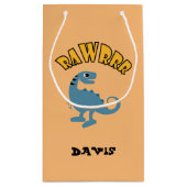 Baby Dinosaurier Design - Geschenktasche - Klein Kleine Geschenktüte (Rückseite)