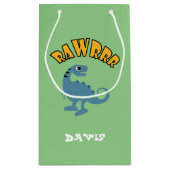 Baby Dinosaurier Design - Geschenktasche - Klein Kleine Geschenktüte (Rückseite)