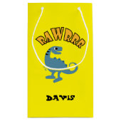 Baby Dinosaurier Design - Geschenktasche - Klein Kleine Geschenktüte (Rückseite)