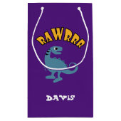 Baby Dinosaurier Design - Geschenktasche - Klein Kleine Geschenktüte (Rückseite)