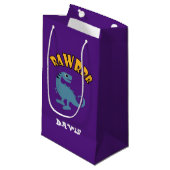 Baby Dinosaurier Design - Geschenktasche - Klein Kleine Geschenktüte (Vorderseite Schrägansicht)