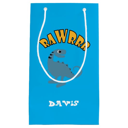 Baby Dinosaurier Design - Geschenktasche - Klein Kleine Geschenktüte (Vorderseite)