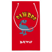 Baby Dinosaurier Design - Geschenktasche - Klein Kleine Geschenktüte (Rückseite)