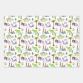 Baby Dinosaurier, die Eier hacken Geschenkpapier Set (Vorderseite 2)