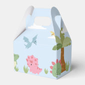 Baby Dinosaurier/Dinosaurier Eier Geburtstagsparty Geschenkschachtel (Rückseite)
