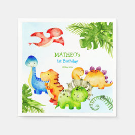 Baby Dinosaurier Geburtstagsparty Serviette