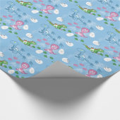 Baby-Dinosaurier Geschenkpapier (Ecke)