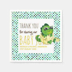 Baby Dinosaurier Hatching Egg Niedlich Boys Girls Serviette