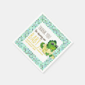 Baby Dinosaurier Hatching Egg Niedlich Boys Girls  Serviette (Ecke)