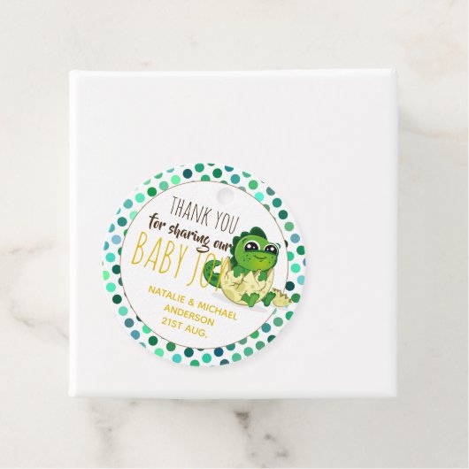 Baby Dinosaurier Hatching Ei Boys Girls Dusche Geschenkanhänger (Beispiel)