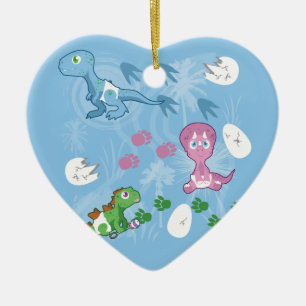 Baby Dinosaurier Keramikornament