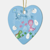 Baby Dinosaurier Keramikornament (Links)