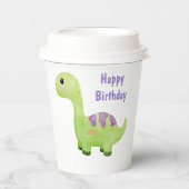 Baby Dinosaurier Personalisiert Geburtstagsparty Pappbecher (Vorderseite)