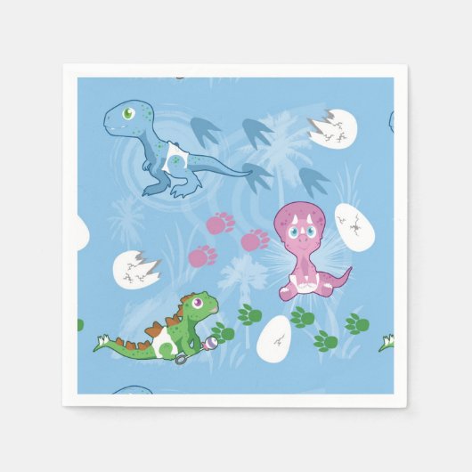 Baby Dinosaurier Serviette (Vorderseite)