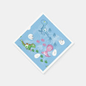 Baby Dinosaurier Serviette (Ecke)