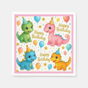 Baby Dinosaurier Servietten! Serviette