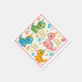 Baby Dinosaurier Servietten! Serviette (Ecke)