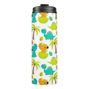 Baby-Dinosaurier Triceratops Dino-Eier Palme Thermosbecher