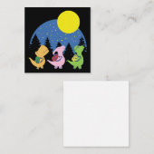 Baby Dinosaurier zurück zur Schule Mitteilungskarte (Vorne/Hinten)