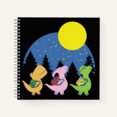 Baby Dinosaurier zurück zur Schule Notizblock (Vorderseite)