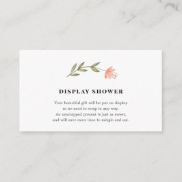 Baby Display Duschkarte Begleitkarte