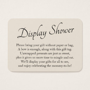 Baby Display Shower Cream Gift Card