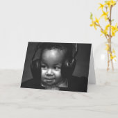 Baby DJ Karte (Gelbe Blume)