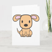 Baby Dog Cartoon Karte (Vorderseite)