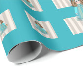 Baby Doll and Puppenhäuser Spaß Geschenkpapier (Rolleneckpunkt)