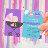 Baby Doll Geburtstagsparty Einladungen