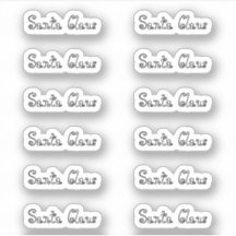 Baby Doll Kiss-Cut Santa Claus Unterschrift