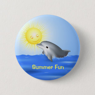 Baby Dolphin Button