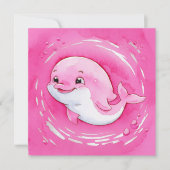 Baby Dolphin Einladung (Vorderseite)