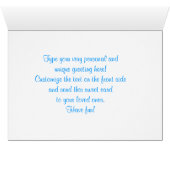 Baby Dolphin Grußkarte (Innenansicht Horizontal (Unten))